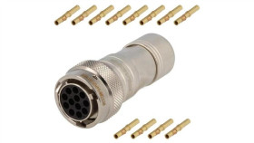 Rt061412snh-K Złącze Okrągłe Wtyk Na Przewód 12Pin Żeński Zaciskanie