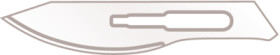Scalpel blade, for graphic knife, BW 10.5 mm, L 55.7 mm, 24.50