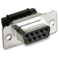 MH MH10575 D-SUB Receptacles 9 Pins 180&#xB0; Cut &amp; Clip 1pc