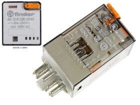 Przekaźnik 230VAC 10A FINDER F60 (R15) 3P do gniazd