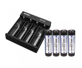 LAD.XTAR MC4S +4XAKUM.LI-ION 2,2AH