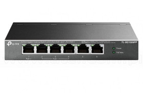 TP-Link TL-SG1006PP, Switch niezarządzalny, 6x 10/100/1000 RJ-45, PoE
