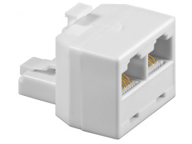T-Adapter ISDN Wtyk RJ45 (8P8C) 2x gniazd RJ45 (8P8C)