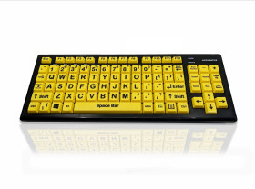 Klawiatura Upośledzenie wzroku bezprzewodowa, kolor: Wielokolorowy, Bluetooth, QWERTY (USA), Ceratech