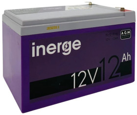 Akumulator VRLA AGM 12V 12Ah (żywotność 6-9lat) INERGE PRO IN-12-12-AL