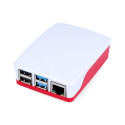 Obudowa do Raspberry Pi 4B oficjalna - czerwono-biała