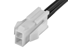 Kabel przewód-płytka, Mini-Fit Jr., 600 V, 9 A, raster: 4.2mm, 600mm, Złoto, Czarny