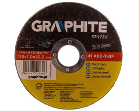 Tarcza tnąca do metalu 115 x 1.0 x 22.2 mm, 41 A60-T-BF, INOX