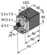 Czujnik indukcyjny Turck BI20U-CA40-AP6X2-H1141/S1590W/BS2.1, 10 - 30 V, 1 szt.