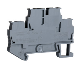 Dwurzędowa złączka szynowa Phoenix Contact poziomy: Podwójny 28 → 12AWGZacisk sprężynowy STTB 2.5-PV 22A 500 V