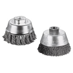 Wolfcraft 2700000 Wire Cup Brush Stainless Steel Twisted &#xF8; 65mm