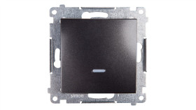 Simon 54 Łącznik Jednobiegunowy Z Sygnalizacją Załączenia, Szybkozłącza,...