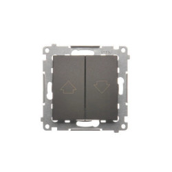 Simon 54 Przycisk żaluzjowy 16AX 250V brąz mat DZP1A.01/46