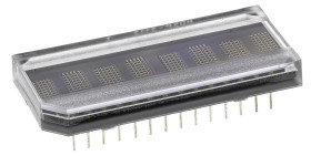 Wyświetlacz diodowy LED 8-znakowy 7 x 5 7,5 mcd 5 x 7, Czerwony 4.8mm Broadcom 626 nm