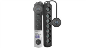 Qoltec Listwa Zasilająca Antyprzepięciowa Wł. Qs 7 Gniazd 1.5M Czarna