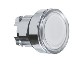 Przycisk płaski biały samopowrotny LED metalowy typowa bez oznaczenia ZB4BW313 SCHNEIDER ELECTRIC