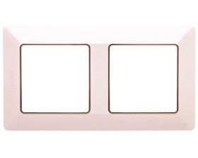 VALENA LIFE Ramka podwójna kremowa/złota 754062