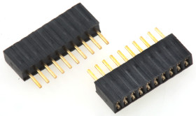 Gniazdo PCB 10 -pinowe raster: 1.27mm Listwa z gniazdami Proste Przewlekany