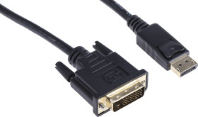 Kabel DisplayPort długość 3m B: DVI-D Dual Link A: Display Port RS PRO 1080p