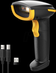BCST-23_BLACK Barcode scanner, 2D, Bluetooth/wireless/USB, black