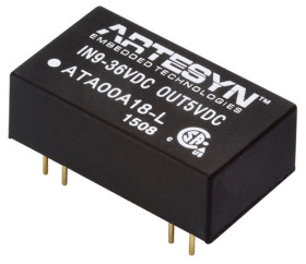 Przetwornica DC-DC, 3W, Uwe 18 → 75 V DC, Uwy 12V dc, Iwy 250mA, Artesyn Embedded Technologies