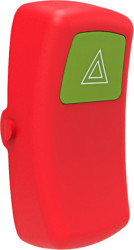 Klosz do przycisku, do użytku z: Przełączniki kołyskowe uszczelniane serii L, kolor: Biały, symbol: Światła awaryjne