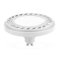 Żarówka ES111 gu10 led 9W WW Ściemnialna ciepła biała AR111 biała obudowa W/WW 820LM