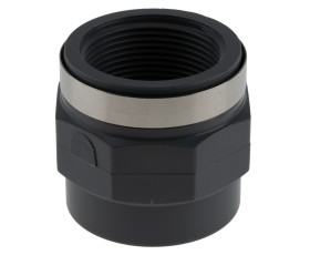 Plastikowa złączka rurowa, typ mocowania: Gniazdo, rozmiar: 1 1/2cal, standard: Rp