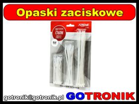 Opaski zacisk białe 2,5/3,5 zestaw CT60W