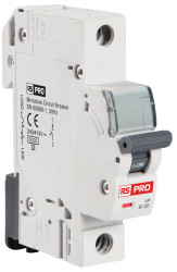 Wyłącznik miniaturowy, Typ B, 1-biegunowy, 6 A, 240 V ac, 240 V dc, RS PRO, DHMZ 6 kA
