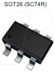 BCR421UW6-7 LED driver, constant current regulator, 40 V, 500 mA, SOT-26