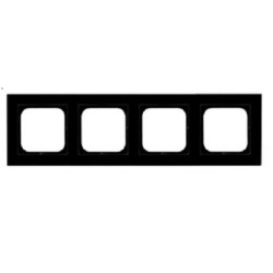 SONATA czarny szkło 6mm R-4RG/32 ramka 4-kr OSPEL