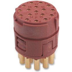 Przemysłowe złącza okrągłe 17-pinowe M23 Montaż na kablu Gniazdo Lapp