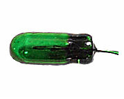 Żarówka zwykła 1,5V 50mA zielona