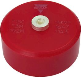 715C..KT... High Voltage Class 1 Ceramic AC and DC Disc Capacitors, 10 kVDC to 50 kVDC / 7 kVAC to 34 kVAC, Screw Terminal Mount