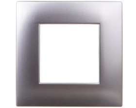 DANTE Ramka pojedyncza tworzywo lakierowane INOX 454181