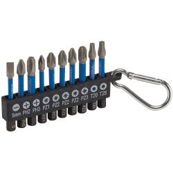 Draper Expert 04933 Impact S/Driver Bit Set 50mm 1/4&quot; Hex (10 Pcs)