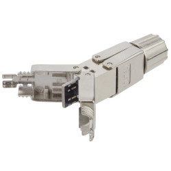 Łącznik beznarzędziowy kabla LAN kat.6A ekranowany STP NEKU