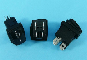 KCD1-104 6A/250V BLACK ON-OFF IP65 HERME