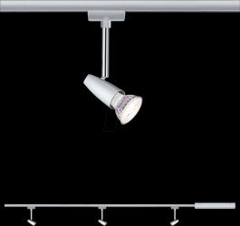 95459 URail Barelli rail spotlight basic set, GU10, max. 3x10 W, chrom
