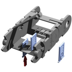 Separator, (W) 2 mm, PA, black, for guide chains, 16144000000