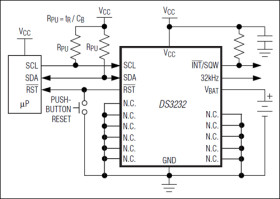 Extremely Accurate I²C RTC with Integrated Crystal and SRAM