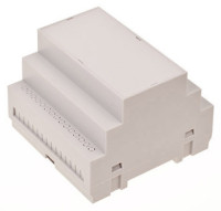 Z-109J Obudowa z tworzywa Z109J wymiary: 90x65x87.5mm - mocowana na szynę - jasna - polistyren