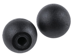 Pokrętło mocujące M6 długość gwintu: 16mm średnica pokrętła 25mm średnica gwintu: 6mm Kulowy Otwór niegwintowany