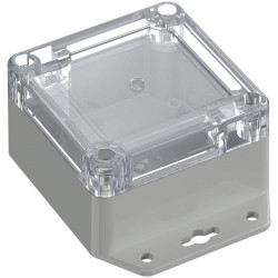 TRU COMPONENTS TC-13865220 Encl. Light grey Transparent ABS-PC 106.5x76.5x45mm