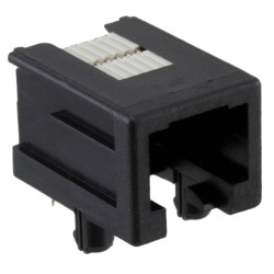 Złącze RJ25 Żeński Złącze RJ25 Przewlekany Cat3 TE Connectivity, 90° 6P6C-żyłowe