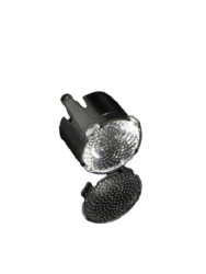 Soczewka LED szerokokątna Bezbarwny Metakrylan polimetylu (PMMA) Okrągły, Ledil, seria: LISA3