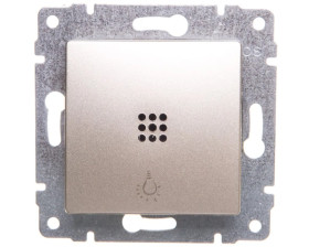 VENA Przycisk /światło/ z podświetleniem satyna 525013