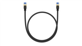 Baseus Szybki Kabel Internetowy Rj45 Cat.7 10Gbps 0.5M Pleciony Czarny