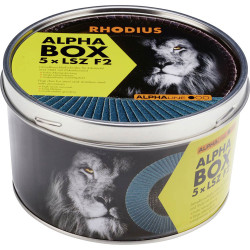 Rhodius 209315 LSZ F2 Flap Disc 125mm 22.23mm Bore Zircon-fan 5Pieces